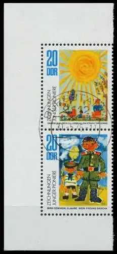 DDR ZUSAMMENDRUCK Nr SZd134 zentrisch gestempelt SENKR PAAR 12FF92