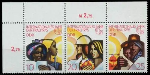 DDR ZUSAMMENDRUCK Nr WZd322 postfrisch 3ER STR ECKE-OLI SBDE672