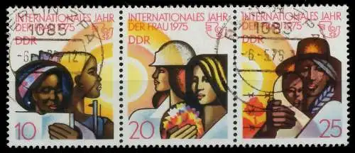 DDR ZUSAMMENDRUCK Nr WZd322 gestempelt 3ER STR 136316