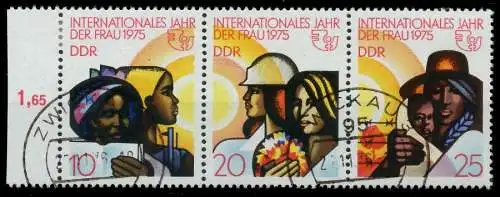 DDR ZUSAMMENDRUCK Nr WZd322 gestempelt 3ER STR SRA 13631A