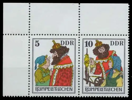 DDR ZUSAMMENDRUCK Nr WZd337 postfrisch WAAGR PAAR ECKE- 13670E