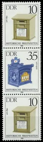 DDR ZUSAMMENDRUCK Nr SZd 281 postfrisch 3ER STR SB341EE