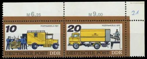 DDR ZUSAMMENDRUCK Nr WZd362 postfrisch WAAGR PAAR ECKE- 13E976