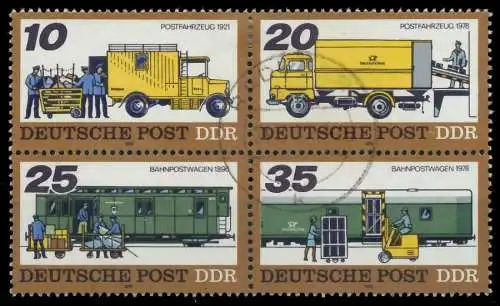 DDR ZUSAMMENDRUCK Nr 2299VB zentrisch gestempelt VIERERBLOCK 13E996