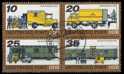 DDR ZUSAMMENDRUCK Nr 2299VB zentrisch gestempelt VIERERBLOCK 13E99E