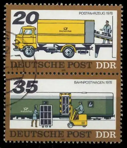 DDR ZUSAMMENDRUCK Nr SZd150 gestempelt SENKR PAAR 13E9B6