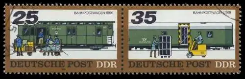 DDR ZUSAMMENDRUCK Nr WZd364 gestempelt WAAGR PAAR 13E9F6