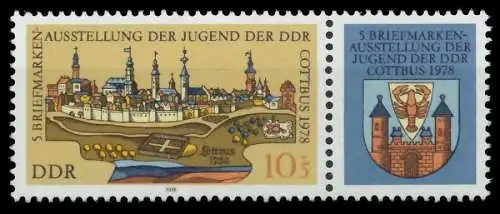 DDR ZUSAMMENDRUCK Nr WZd370 postfrisch WAAGR PAAR SBE7DDE