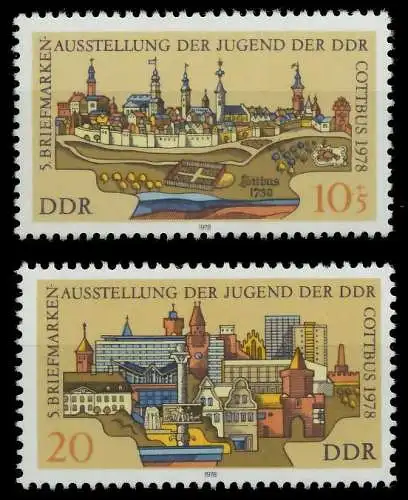 DDR 1978 Nr 2343-2344 postfrisch 13EADE