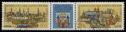 DDR ZUSAMMENDRUCK Nr WZd371 gestempelt 3ER STR 13EB26