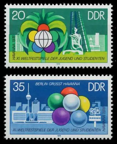 DDR 1978 Nr 2345-2346 postfrisch SBE7FD2