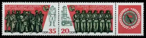 DDR ZUSAMMENDRUCK Nr WZd393 postfrisch 3ER STR SBE8066