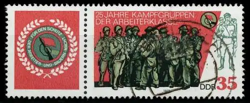 DDR ZUSAMMENDRUCK Nr WZd390 gestempelt WAAGR PAAR 13ED76