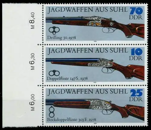 DDR ZUSAMMENDRUCK Nr SZd179 postfrisch 3ER STR SRA 13EFFA