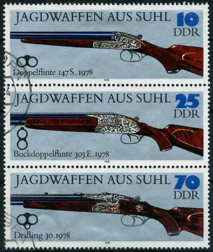 DDR ZUSAMMENDRUCK Nr SZd175 gestempelt 3ER STR 13F02A