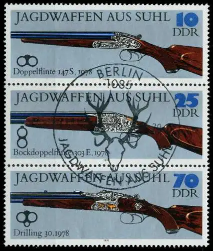 DDR ZUSAMMENDRUCK Nr SZd175 gestempelt 3ER STR 13F04A