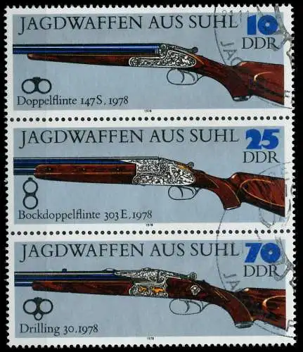 DDR ZUSAMMENDRUCK Nr SZd175 gestempelt 3ER STR 13F04E