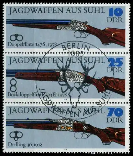 DDR ZUSAMMENDRUCK Nr SZd175 gestempelt 3ER STR 13F052