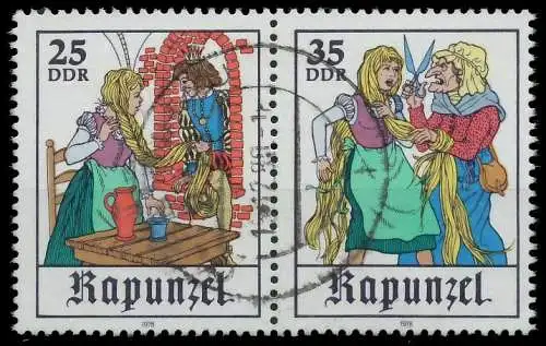 DDR ZUSAMMENDRUCK Nr WZd405 zentrisch gestempelt WAAGR PAAR 142116