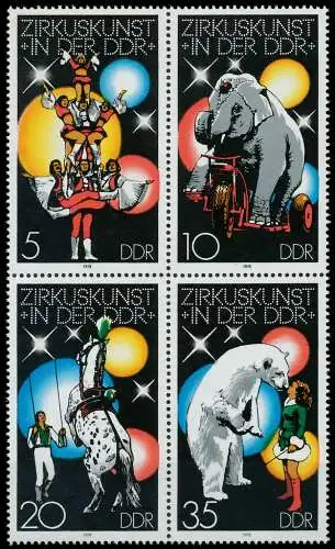 DDR ZUSAMMENDRUCK Nr 2364VB postfrisch VIERERBLOCK SBECF76