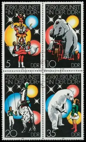 DDR ZUSAMMENDRUCK Nr 2364VB gestempelt VIERERBLOCK 14251E