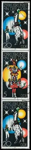 DDR ZUSAMMENDRUCK Nr SZd163 gestempelt 3ER STR 142566
