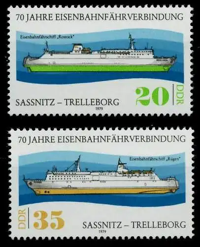 DDR 1979 Nr 2429-2430 postfrisch SBED312