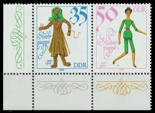 DDR ZUSAMMENDRUCK Nr WZd442 postfrisch WAAGR PAAR ECKE- 14685A