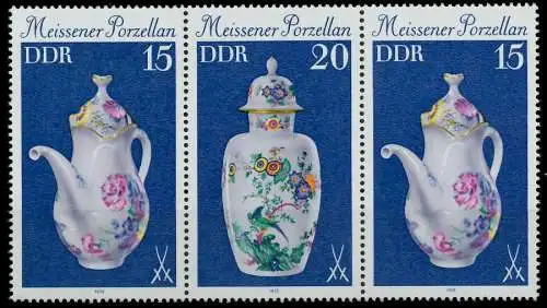DDR ZUSAMMENDRUCK Nr WZd428 postfrisch 3ER STR SBF2676