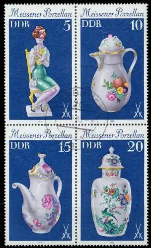 DDR ZUSAMMENDRUCK Nr 2464VB zentrisch gestempelt VIERERBLOCK 146CEE