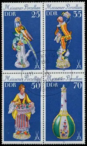 DDR ZUSAMMENDRUCK Nr 2468VB gestempelt VIERERBLOCK SBF2822