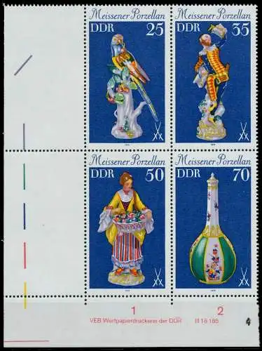 DDR ZUSAMMENDRUCK Nr 2468VB DV WPD 2 postfrisch VIERERB 146D56