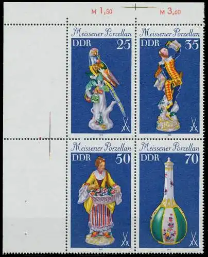 DDR ZUSAMMENDRUCK Nr 2468VB postfrisch VIERERBLOCK ECKE 146E4A