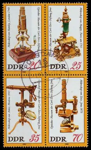 DDR ZUSAMMENDRUCK Nr 2534VB gestempelt VIERERBLOCK 14D902