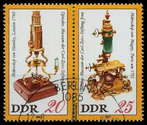 DDR ZUSAMMENDRUCK Nr WZd459 gestempelt WAAGR PAAR 14D906