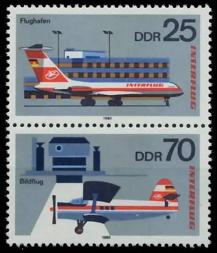 DDR ZUSAMMENDRUCK Nr SZd204 postfrisch SENKR PAAR SBF956E