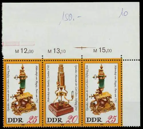 DDR ZUSAMMENDRUCK Nr WZd462 postfrisch 3ER STR ECKE-ORE 14DA2A