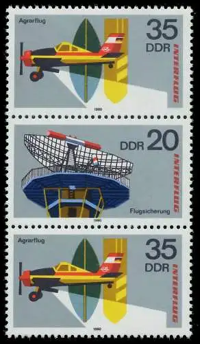 DDR ZUSAMMENDRUCK Nr SZd207 postfrisch 3ER STR SBF95AE