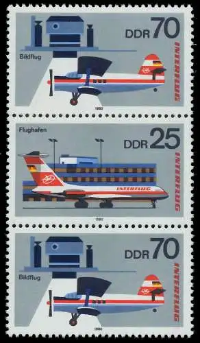 DDR ZUSAMMENDRUCK Nr SZd209 postfrisch 3ER STR SBF959E