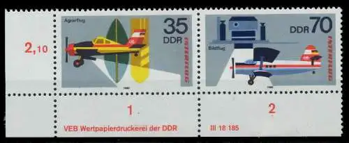 DDR ZUSAMMENDRUCK Nr WZd447 postfrisch WAAGR PAAR 14DAF6