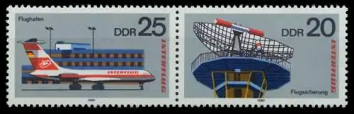 DDR ZUSAMMENDRUCK Nr WZd446 postfrisch WAAGR PAAR SBF963A