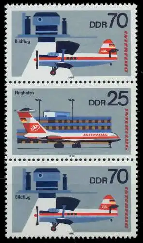 DDR ZUSAMMENDRUCK Nr SZd209 postfrisch 3ER STR 14DBB2