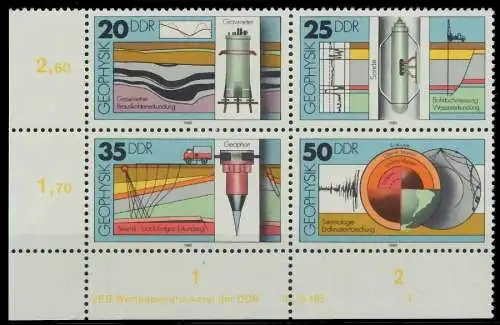 DDR ZUSAMMENDRUCK Nr 2557VB DV WPD3 postfrisch VIERERBL 15855E