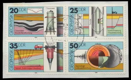 DDR ZUSAMMENDRUCK Nr 2557VB gestempelt VIERERBLOCK Briefst³ck 15856E