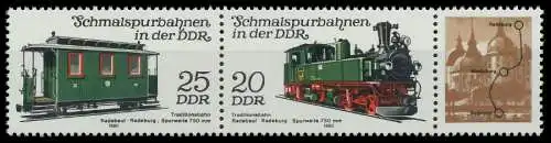 DDR ZUSAMMENDRUCK Nr WZd480 postfrisch 3ER STR SC0E84A