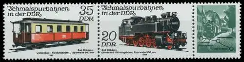 DDR ZUSAMMENDRUCK Nr WZd486 postfrisch 3ER STR SC0E852