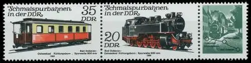 DDR ZUSAMMENDRUCK Nr WZd486 postfrisch 3ER STR SC0E85A