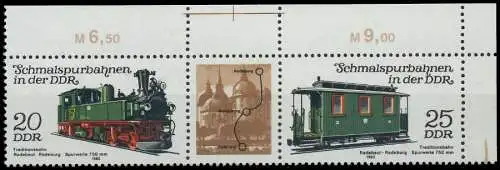 DDR ZUSAMMENDRUCK Nr WZd476 postfrisch 3ER STR ECKE-ORE 1586E2