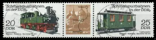 DDR ZUSAMMENDRUCK Nr WZd476 zentrisch gestempelt 3ER STR 15877E