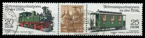 DDR ZUSAMMENDRUCK Nr WZd476 zentrisch gestempelt 3ER STR 158786